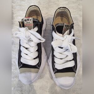 Maison Mihara Yasuhiro Unisex Shoes Black White Classic Low Tops Size 38 M6/W7
